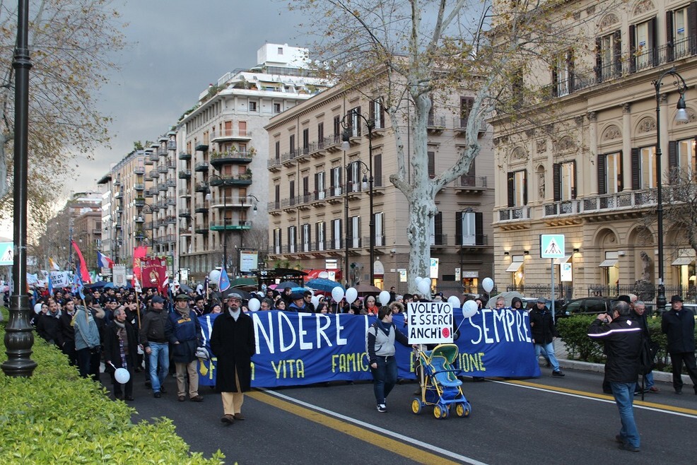 Marcia per la vita Via Libertà Palermo